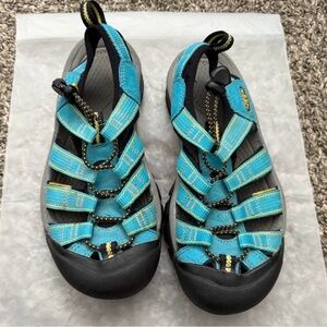 Keen Turquoise and Black Sandals